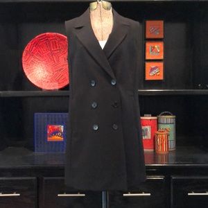 Beautiful Ann Taylor Double Breasted Black Vest